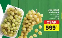 Spar Mag nélküli fehér szőlő ajánlat