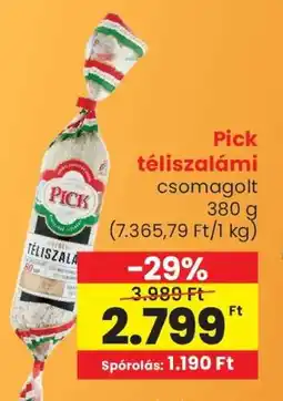Spar PICK Téliszalámi ajánlat