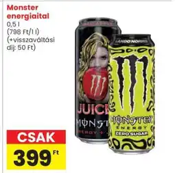 Spar MONSTER Energiaital ajánlat