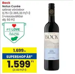 Spar Bock Notus Cuvée ajánlat