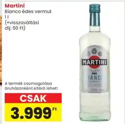 Spar Martini Bianco édes vermut ajánlat