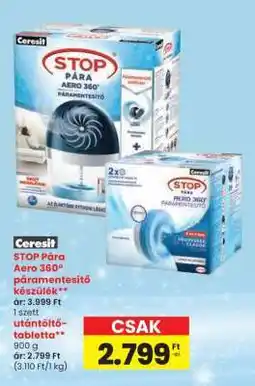Spar Ceresit Stop Pára Aero 360° páramentesítő készülék ajánlat