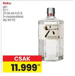Spar Roku Gin ajánlat