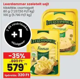 Spar Leerdammer szeletelt sajt ajánlat
