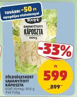 PENNY Zöldségeskert Savanyított Káposzta ajánlat