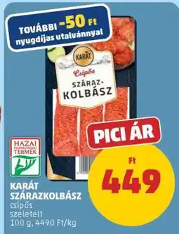 PENNY KARÁT SZÁRAZKOLBÁSZ ajánlat