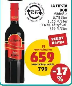 PENNY La Fiesta Bor ajánlat