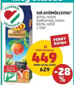 PENNY Sió gyümölcsital ajánlat