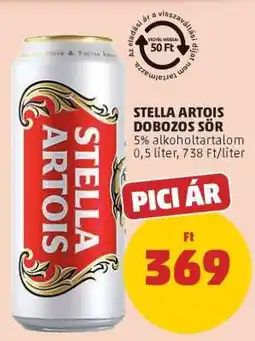 PENNY Stella Artois dobozos sör ajánlat