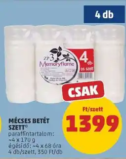 PENNY MÉCSES BETÉT SZETT ajánlat