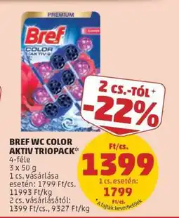 PENNY Bref WC Color Aktiv Triopack ajánlat