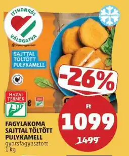 PENNY Fagylakoma Sajttal Töltött Pulykamell ajánlat