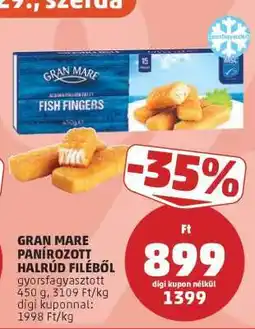 PENNY Gran Mare Panírozott Halrud Filéből ajánlat