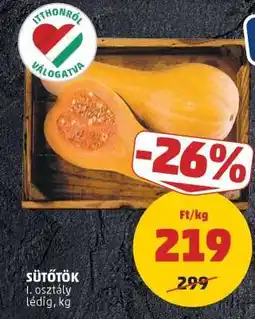 PENNY Sütőtök ajánlat