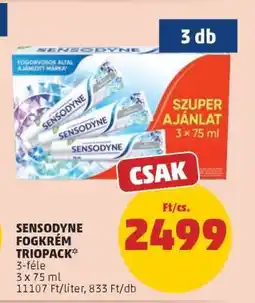 PENNY Sensodyne Fogkrém Triopack ajánlat