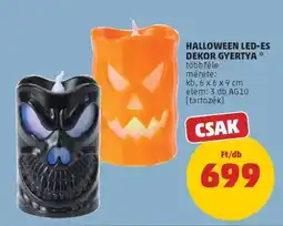 PENNY HALLOWEEN LED-ES DEKOR GYERTYA ajánlat