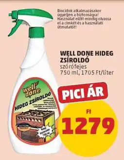 PENNY Well Done Hideg Zsíroldó ajánlat