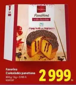 Lidl Favorina Csokoládés panettone ajánlat