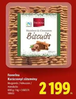 Lidl Favorina Karácsonyi sütemény ajánlat