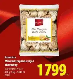 Lidl Favorina Mini marcipános vajas sütemény ajánlat