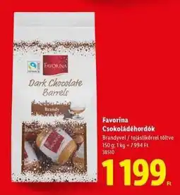 Lidl FAVORINA Csokoládéhordók ajánlat