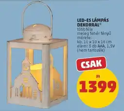 PENNY LED-ES LÁMPÁS DEKORRAL ajánlat