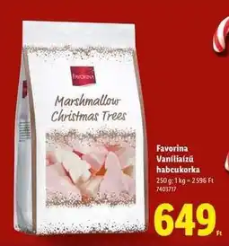 Lidl Favorina Vaníliaízű habcukorka ajánlat