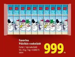 Lidl FAVORINA Pálcikás csokoládé ajánlat