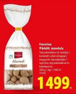 Lidl Favorina Pörkölt mandula ajánlat