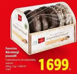 Lidl Favorina Nürnbergi puszedli ajánlat