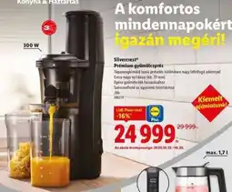 Lidl Silvercrest Prémium gyümölcsprés ajánlat