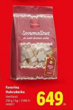 Lidl Favorina Habcukorka ajánlat