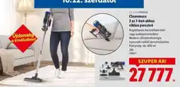Lidl Cleanmaxx 2 az 1-ben akkus ciklon porszívó ajánlat