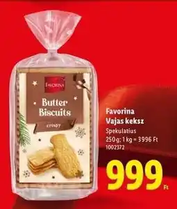 Lidl Favorina Vajas keksz ajánlat