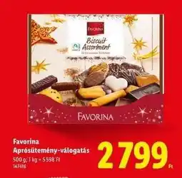 Lidl Favorina Aprósütemény-válogatás ajánlat