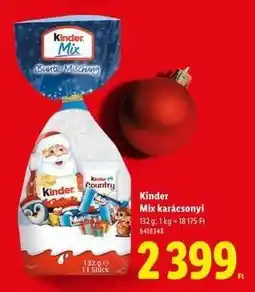 Lidl Kinder Mix karácsonyi ajánlat