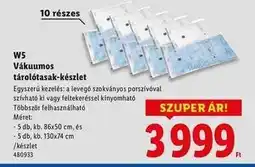 Lidl W5 Vákuumos tárolótasak-készlet ajánlat