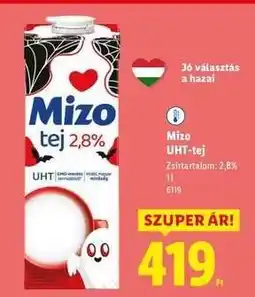 Lidl Mizo UHT tej ajánlat