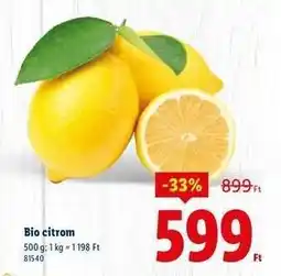 Lidl Bio citrom ajánlat