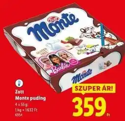 Lidl Zott Monte Puding ajánlat