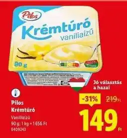 Lidl Pilos Krémtúró ajánlat