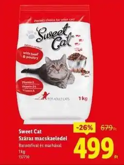 Lidl SWEET CAT Száraz macskaeledel ajánlat
