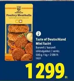 Lidl Taste of Deutschland Mini fasírt ajánlat