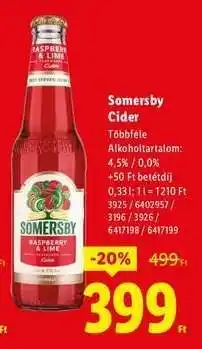 Lidl SOMERSBY Cider ajánlat