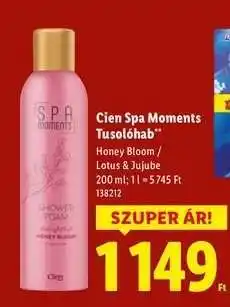 Lidl Cien Spa Moments Tusolóhab ajánlat