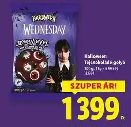 Lidl HALLOWEEN Tejcsokoládé golyó ajánlat