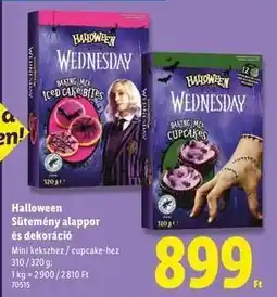 Lidl Halloween Sütemény alappor és dekoráció ajánlat