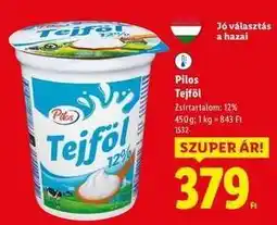 Lidl Pilos Tejföl ajánlat