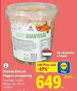 Lidl HAZÁNK KINCSEI Vegyes savanyúság ajánlat