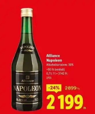 Lidl Alliance Napoleon ajánlat